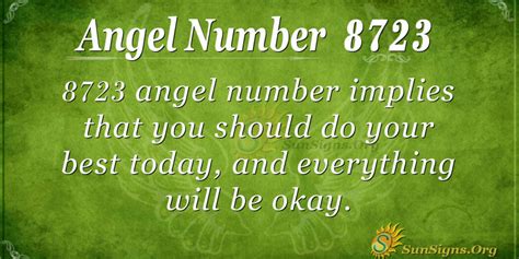 Angel Number 8723 Meaning Smartness And Hard Work Sunsignsorg