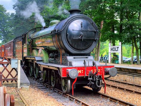 Steam Locomotive At Holt Station David Dixon Geograph Britain And