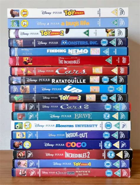 Disney Pixar Dvd Bundle X 18 Kids Movies Toy Story Monsters