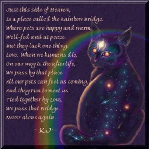 Rainbow Bridge Cat Poem Printable - Printable Templates