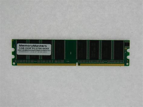 1gb Memory 128x64 Pc2700 333mhz 25v Non Ecc Ddr 184 Pin Dimm Desktop