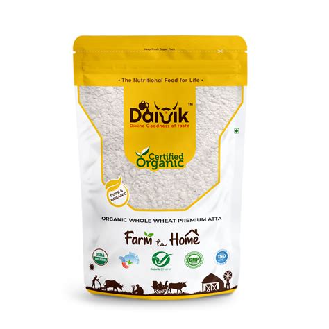 daivik organic khapli wheat flour emmer wheat atta flour
