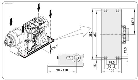 Gfa Elektromaten 1000223410801 Balanced Sectional Drive Motor