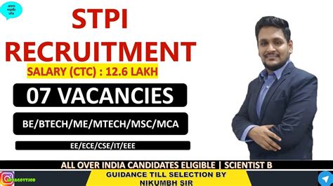 Stpi Recruitment Latest Government Job Updates In English Youtube