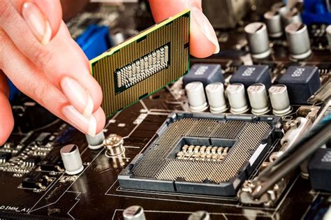 premium photo modern processor  motherboard   home computer