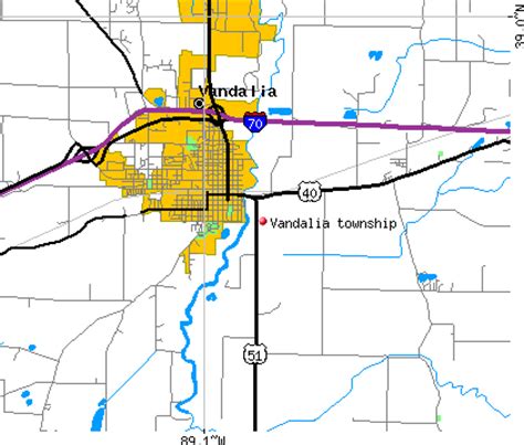 Vandalia Illinois Map