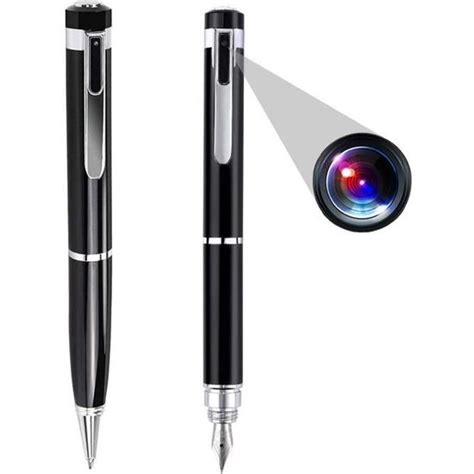 Stylo Cam Ra Espion Full Hd P Yonis Noir Carte Micro Sd Go