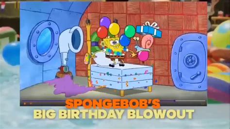 Spongebob’s Big Birthday Blowout Short Promo Youtube