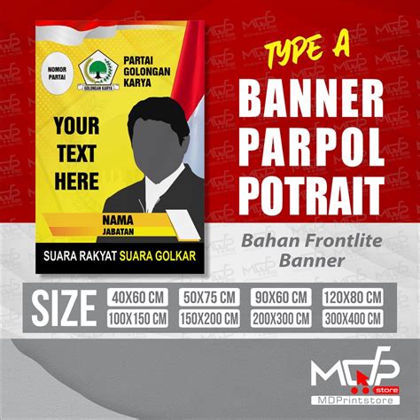 Jual Banner Cmx Cm Baliho Spanduk Parpol Partai Politik Kampanye