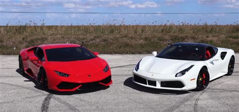 Ferrari 488 Gtb Vs Lamborghini Huracan Lp610 4 Drag Race Has Surprising Outcome Autoevolution