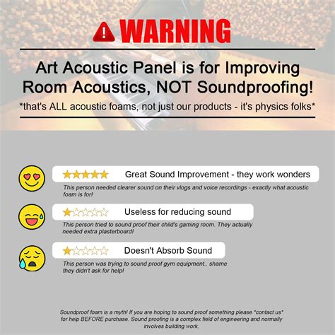 BUBOS 3 Pack Art Acoustic Panels 32x24inch Premium Acoustical Wall