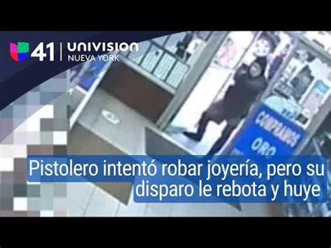 Pistolero intenta robar una joyería en Brooklyn le rebota una bala y