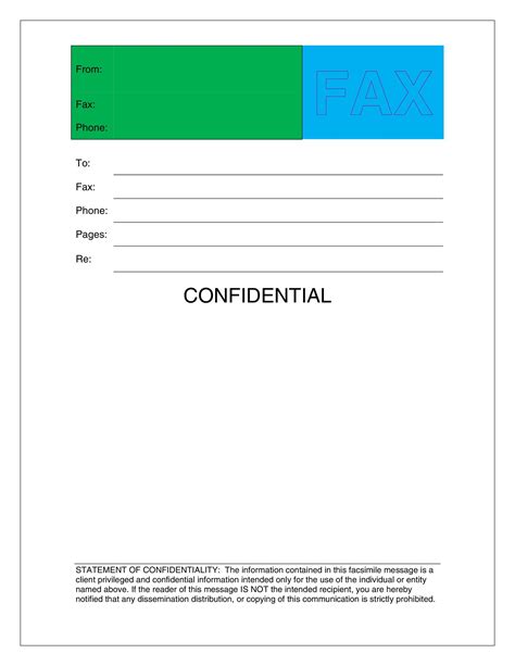 Confidential Fax Cover Sheet Template Collection Free Hot Nude Porn