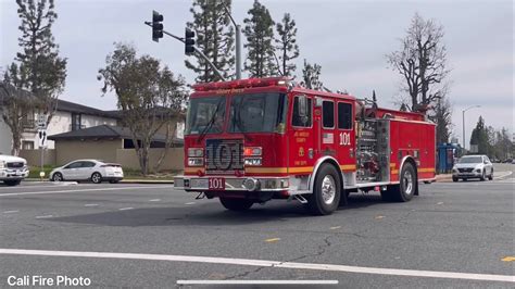 LACoFD Engine Squad 101 Responding YouTube