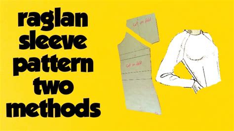 Learn How To Draft A Raglan Sleeve Pattern Two Easy Methods Youtube