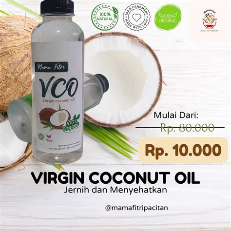 Jual VCO Virgin Coconut Oil Minyak Kelapa Asli 100ml 200ml 250ml Minyak