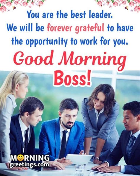 Professional Good Morning Wishes For Boss Morning Greetings