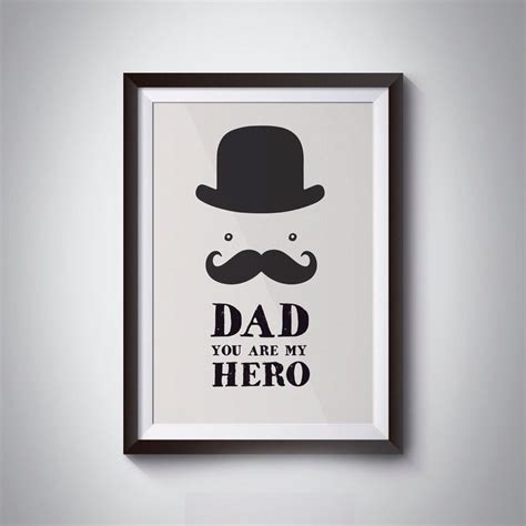 Dad Themed Frames Print Perfect For Fathers Day Framed Prints