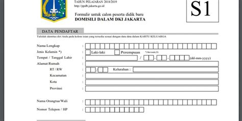 Detail Contoh Formulir Ppdb Sd Koleksi Nomer 39