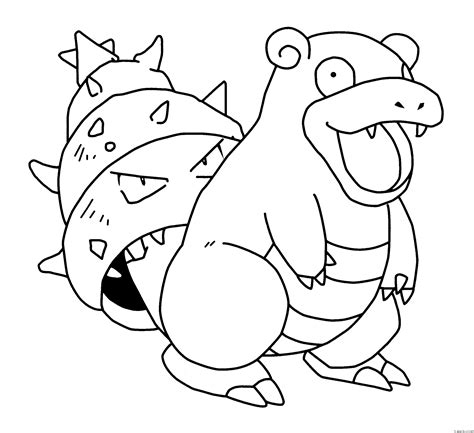 Coloring Page Pokemon Slowbro Supercolored The Best Porn Website