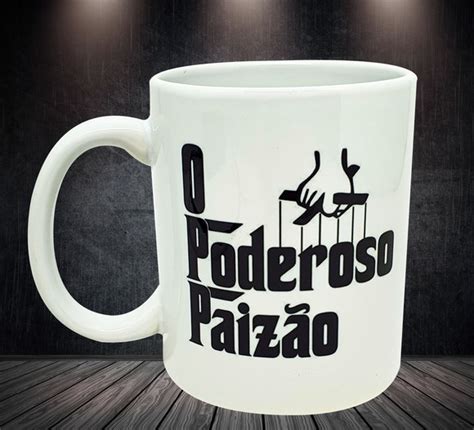 Caneca Branca Personalizada O Poderoso Paizão Vito Corleone