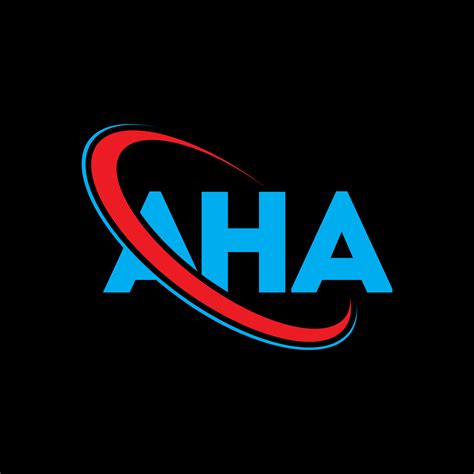 AHA logo. AHA letter. AHA letter logo design. Initials AHA logo linked ...