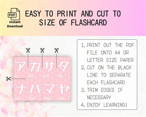 Hiragana Katakana Practice Flashcards With Stroke Orders For Japanese