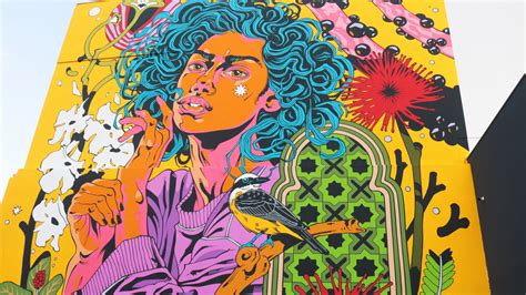 Jardim Goiás ganha mural do duo Bicicleta Sem Freio Aproveite a Cidade