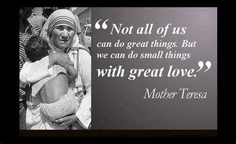 Amazon 12 X 18 XL Poster Mother Theresa Famous Quote Not All Of Us