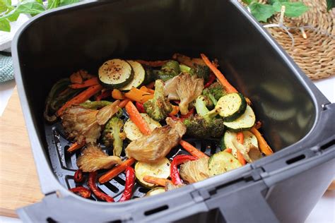 Verduras en freidora de aire la receta más fácil y más sana