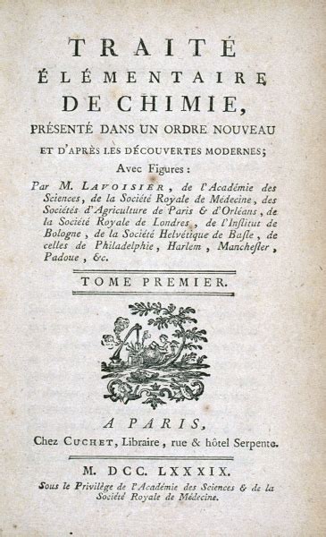 O Tratado Elementar De Qu Mica De Lavoisier Clube Da Qu Mica