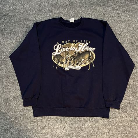 Vintage Y2k Whitetail Deer Hunting Sweatshirt Gem