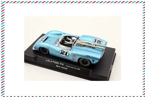 Lola T70 Can Am Mario Andretti 21 1968 Hellblau Thunderslot 999 99