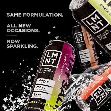 Lmnt Sparkling Zero Sugar Electrolytes Paleo Keto Friendly Hydration