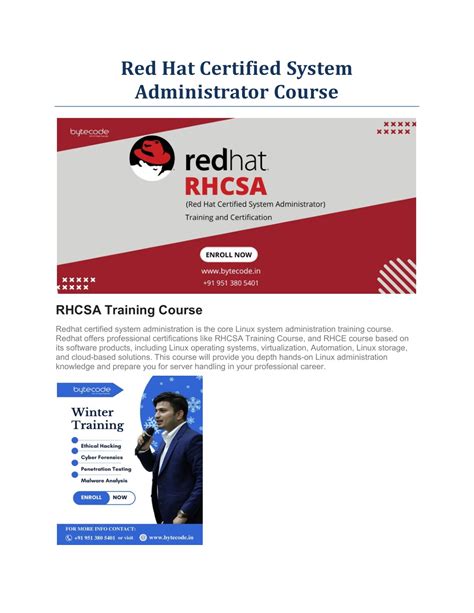 Ppt Red Hat Certified System Administrator Course Powerpoint