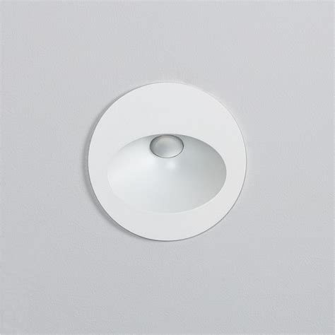 Balise Led Ext Rieure W Encastrable Au Mur Ronde Coney Blanche Ledkia