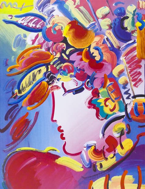 Sold Price Peter Max Blushing Beauty 2002 Acrylic September 4