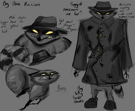 Raccoons In A Trench Coat On Behance