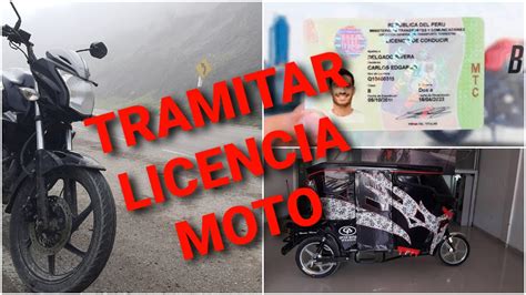 Como Tramitar Licencia De Moto Mototaxi En Peru Revalidar Youtube