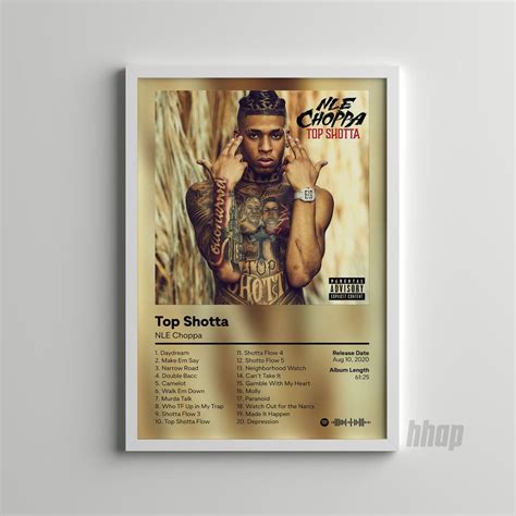 NLE Choppa Top Shotta Album Cover Poster Sold By Eric Jordan SKU