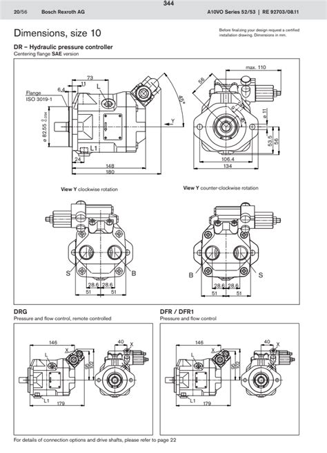 China REXROTH Axial Piston Variable Pump A10VO A10VSO Series A10VO10