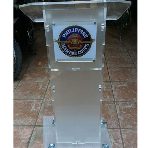 Acrylic Glass Wood Podium Lectern Rostrum Pulpit For Rent And For Sale