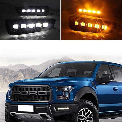 Faros Niebla Led Drl Ford Lobo Raptor 2016 2017 2018 2019 Meses Sin