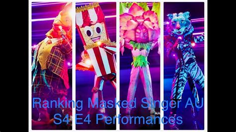 Ranking Masked Singer Australia Season 4 Episode 4 Performances Youtube