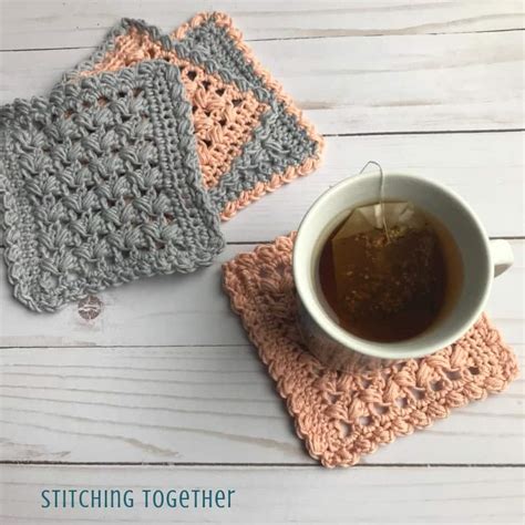 Square Crochet Coasters - One Cup at a Time Designer Remix