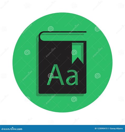 Encyclopedia Illustration Element Of Library Icon For Mobile Concept