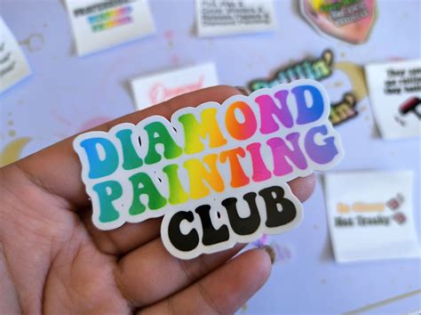 Diamond Painting Stickers, Diamond Painting Quotes Stickers, Printable ...