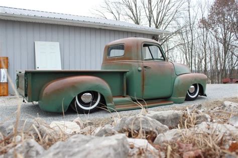 1950 Chevy 3100 Bagged Rat Hot Rod Patina Pickup Truck Slammed 48 49 50