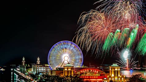 Navy Pier Winter Fireworks | Things to do in Chicago