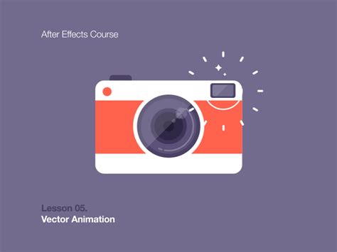 Lesson 05. Vector Animation motion graphics cartoon shape flash camera retro lviv illustrat ...